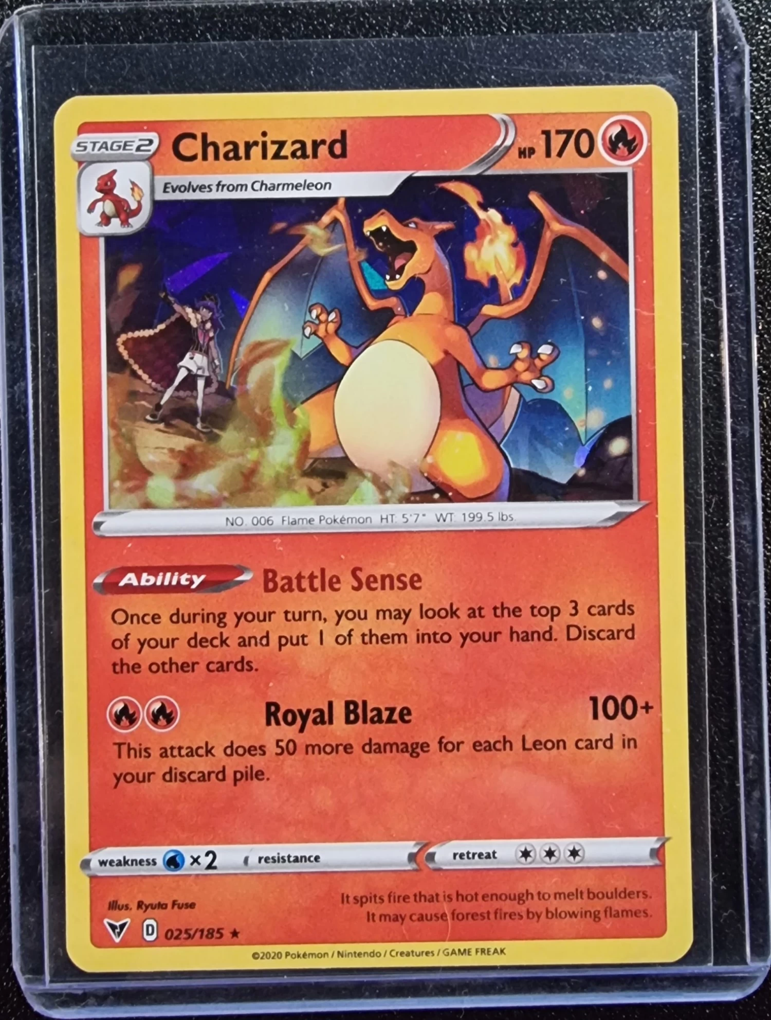 Charizard - Pokemon Vivid Voltage Cracked Ice Holo Rare #025/185 3 Charizard - Pokemon Vivid Voltage Cracked Ice Holo Rare #025/185
