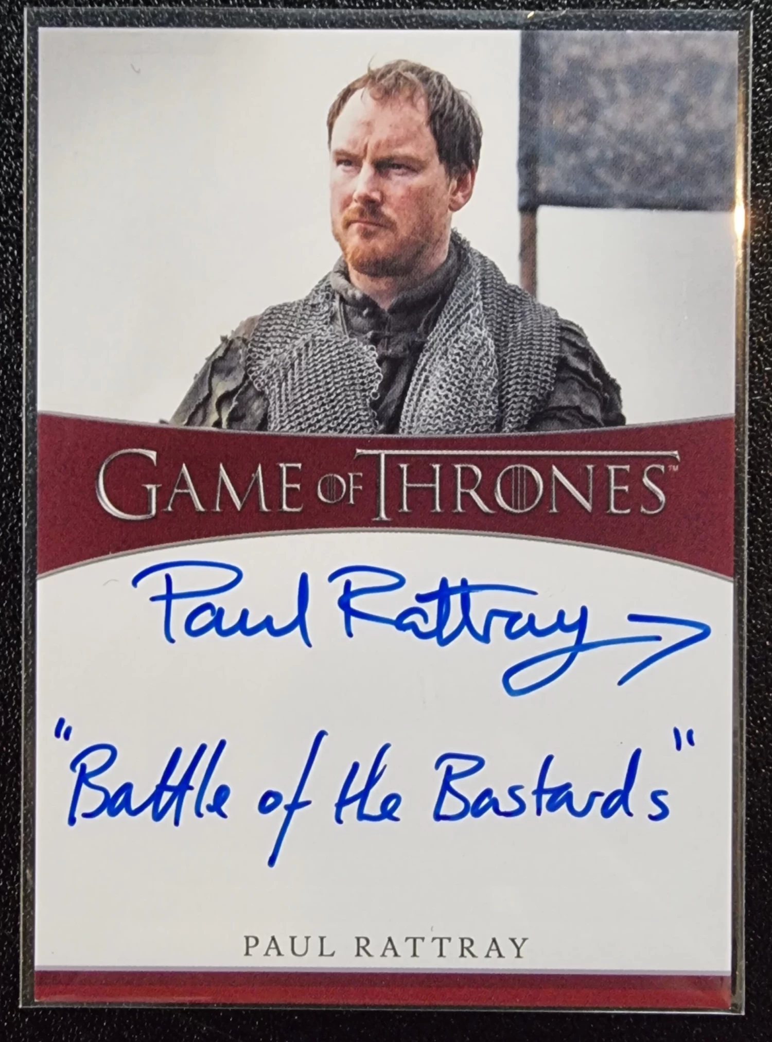 Paul Rattray As "Harald Karstark" - 2022 Rittenhouse Game Of Thrones Autograph 3 Paul Rattray As "Harald Karstark" - 2022 Rittenhouse Game Of Thrones Autograph