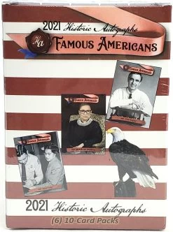 2021 Historic Autographs Famous Americans Cards - Blaster Box