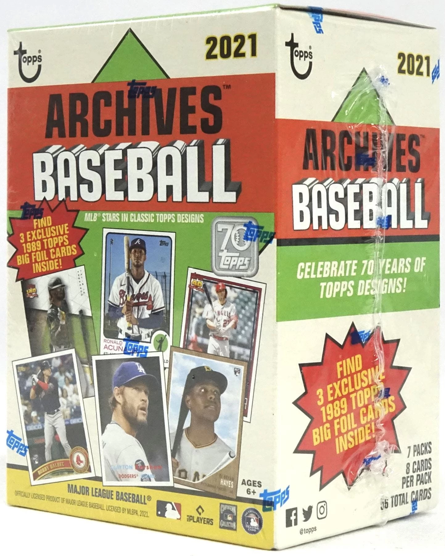 2021 Topps Archives MLB Baseball - Blaster Box 4 2021 Topps Archives MLB Baseball - Blaster Box - Image 2