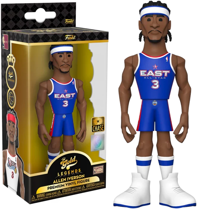 Funko 5" Gold Premium Vinyl Figure - NBA - Allen Iverson 4 Funko 5" Gold Premium Vinyl Figure - NBA - Allen Iverson - Image 2