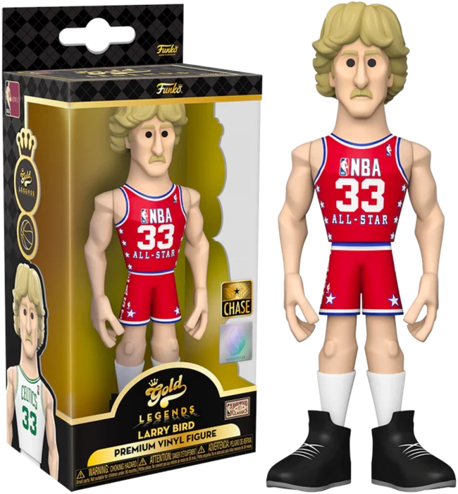 Funko 5" Gold Premium Vinyl Figure - NBA - Larry Bird 4 Funko 5" Gold Premium Vinyl Figure - NBA - Larry Bird - Image 2