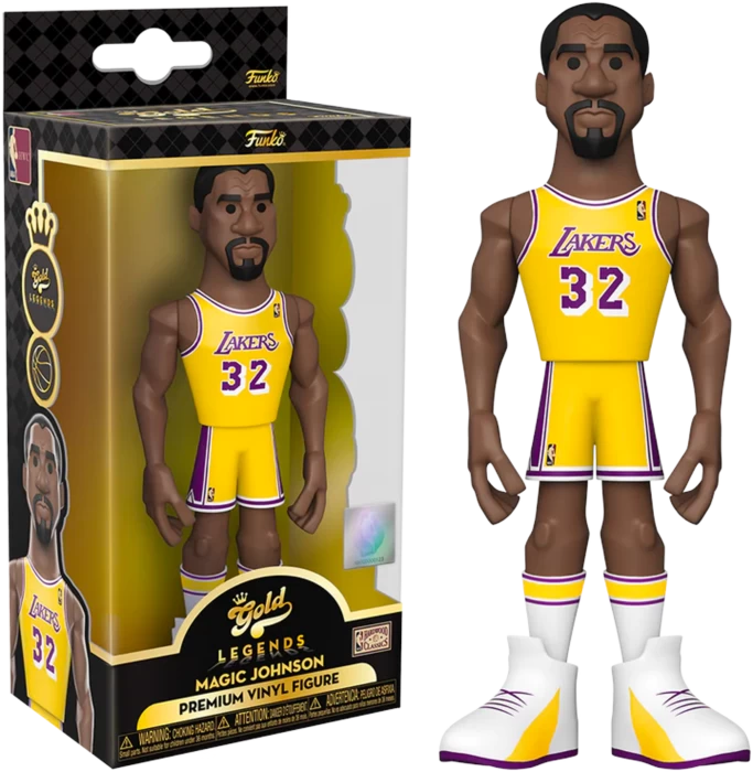 Funko 5" Gold Premium Vinyl Figure - NBA - Magic Johnson 3 Funko 5" Gold Premium Vinyl Figure - NBA - Magic Johnson