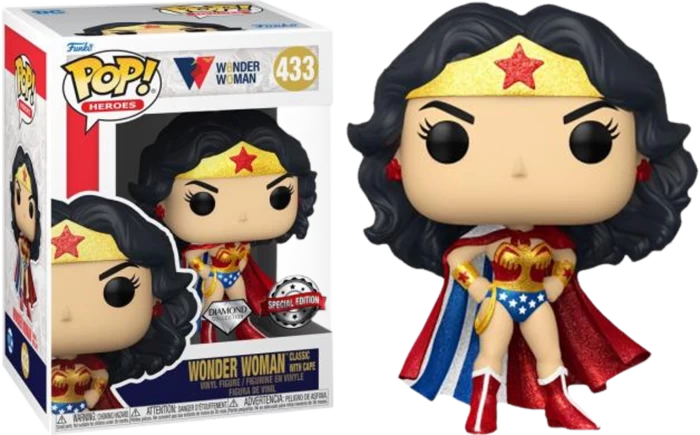 Funko Pop! Vinyl Figure - DC Wonder Woman 80th Anniversary - Classic Diamond Glitter US Exclusive #433 4 Funko Pop! Vinyl Figure - DC Wonder Woman 80th Anniversary - Classic Diamond Glitter US Exclusive #433 - Image 2