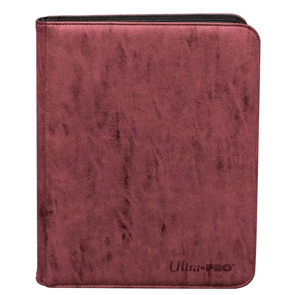 Ultra Pro Premium PRO 9-Pocket Zippered Binder - Suede Ruby 3 Ultra Pro Premium PRO 9-Pocket Zippered Binder - Suede Ruby