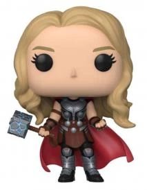 Funko Pop! Vinyl Figure - Marvel Thor 4: Love And Thunder - Mighty Thor Without Helmet Metallic US Exclusive #1076