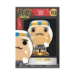 Funko Pop! 4" Enamel Pin - WWE - Iron Shiek #03 -Card Sale Store FUNWWEPP0003 LFFUNKOPOP LPP WWE TheIronSheik 43 GLAM 1 WEB