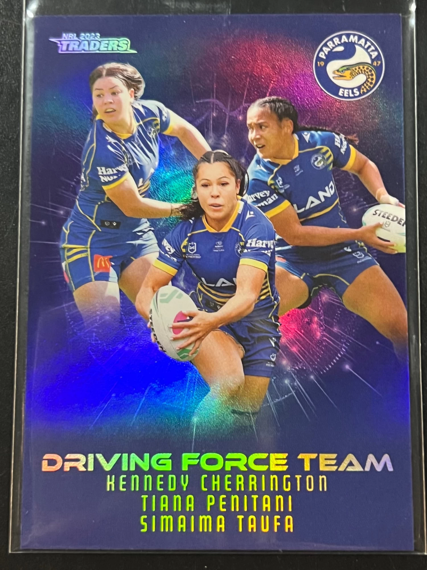 Parramatta Eels - 2023 NRL TLA Traders Titanium Driving Force Team CASE HIT #DFP20/22 3 Parramatta Eels - 2023 NRL TLA Traders Titanium Driving Force Team CASE HIT #DFP20/22