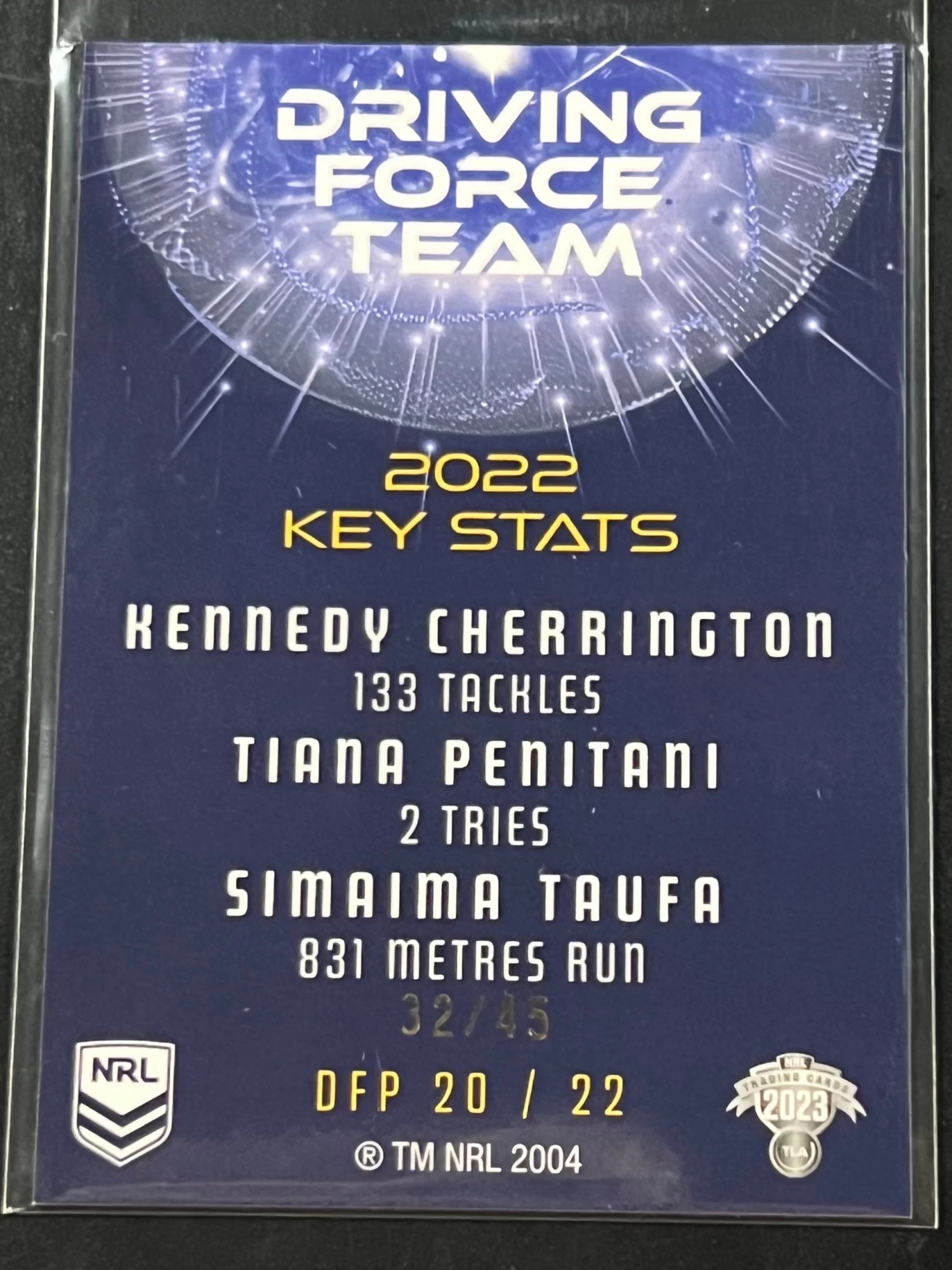 Parramatta Eels - 2023 NRL TLA Traders Titanium Driving Force Team CASE HIT #DFP20/22 4 Parramatta Eels - 2023 NRL TLA Traders Titanium Driving Force Team CASE HIT #DFP20/22 - Image 2