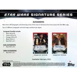 Topps Star Wars Signature Series (2021) - Hobby Box -Card Sale Store SW Signature SS Final 275849