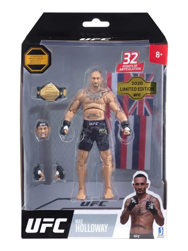 JAZWARES UFC Ultimate Series 6" MMA Action Figure W1 - Max Holloway 3 JAZWARES UFC Ultimate Series 6" MMA Action Figure W1 - Max Holloway