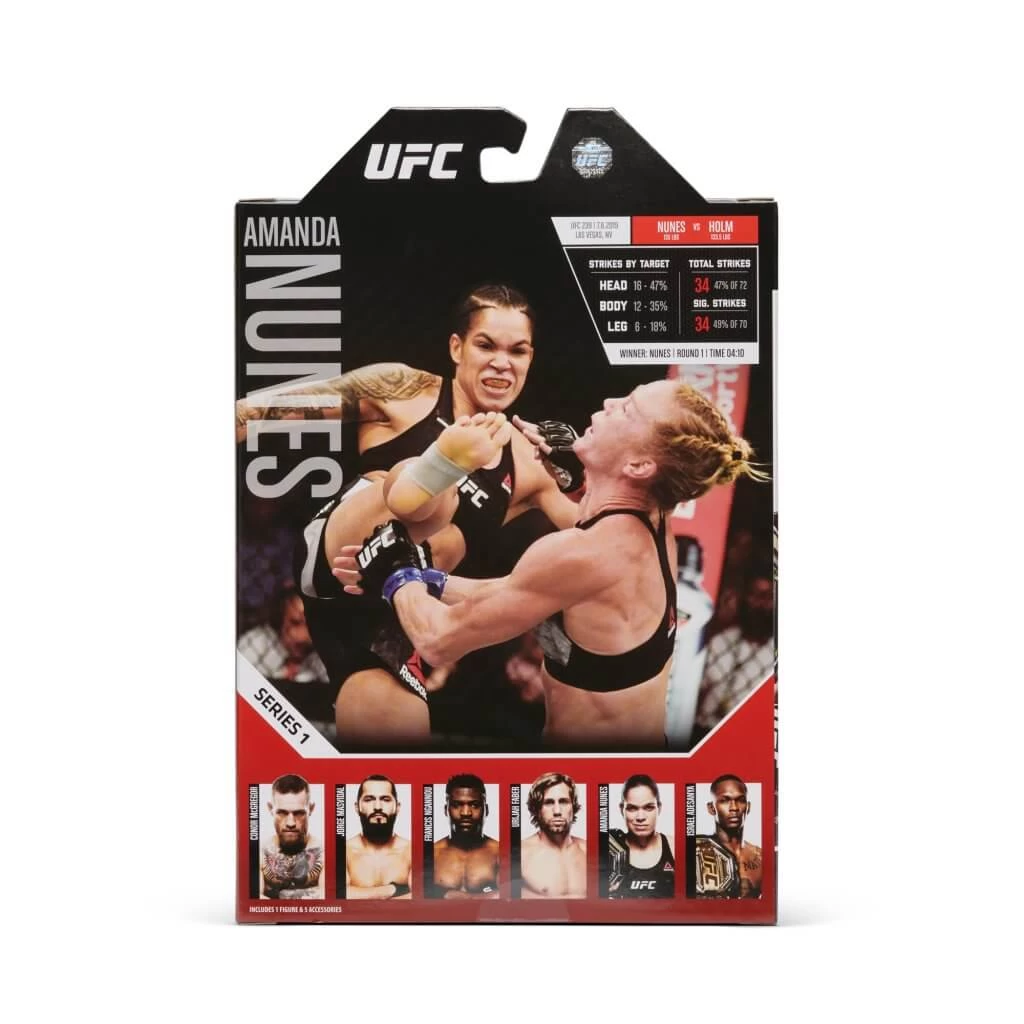 JAZWARES UFC 6" MMA Action Figure W1 - Amanda Nunes 4 JAZWARES UFC 6" MMA Action Figure W1 - Amanda Nunes - Image 2