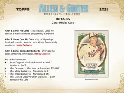 2021 Topps Allen & Ginter MLB Baseball Cards - Hobby Box 20 2021 Topps Allen & Ginter MLB Baseball Cards - Hobby Box -Card Sale Store a g hobby ss 6