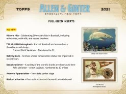 2021 Topps Allen & Ginter MLB Baseball Cards - Hobby Box 21 2021 Topps Allen & Ginter MLB Baseball Cards - Hobby Box -Card Sale Store a g hobby ss 7