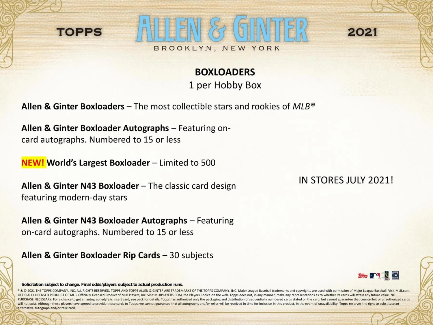 2021 Topps Allen & Ginter MLB Baseball Cards - Hobby Box 13 2021 Topps Allen & Ginter MLB Baseball Cards - Hobby Box - Image 11