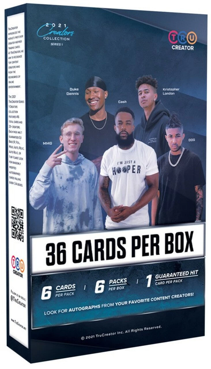 2021 TruCreator Creators Collection Series 1 Cards - Blaster Box 3 2021 TruCreator Creators Collection Series 1 Cards - Blaster Box