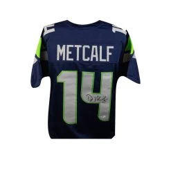 D.K. Metcalf Autographed Seahawks Football Jersey W/ COA