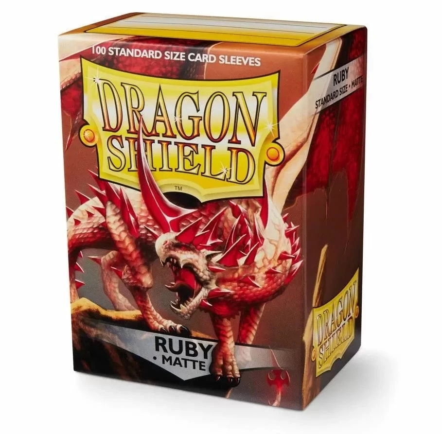 Dragon Shield Deck Sleeves - Matte Ruby (100ct) 3 Dragon Shield Deck Sleeves - Matte Ruby (100ct)