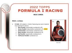 2022 Topps Formula One (F1) Racing Trading Cards - Hobby Box -Card Sale Store f16