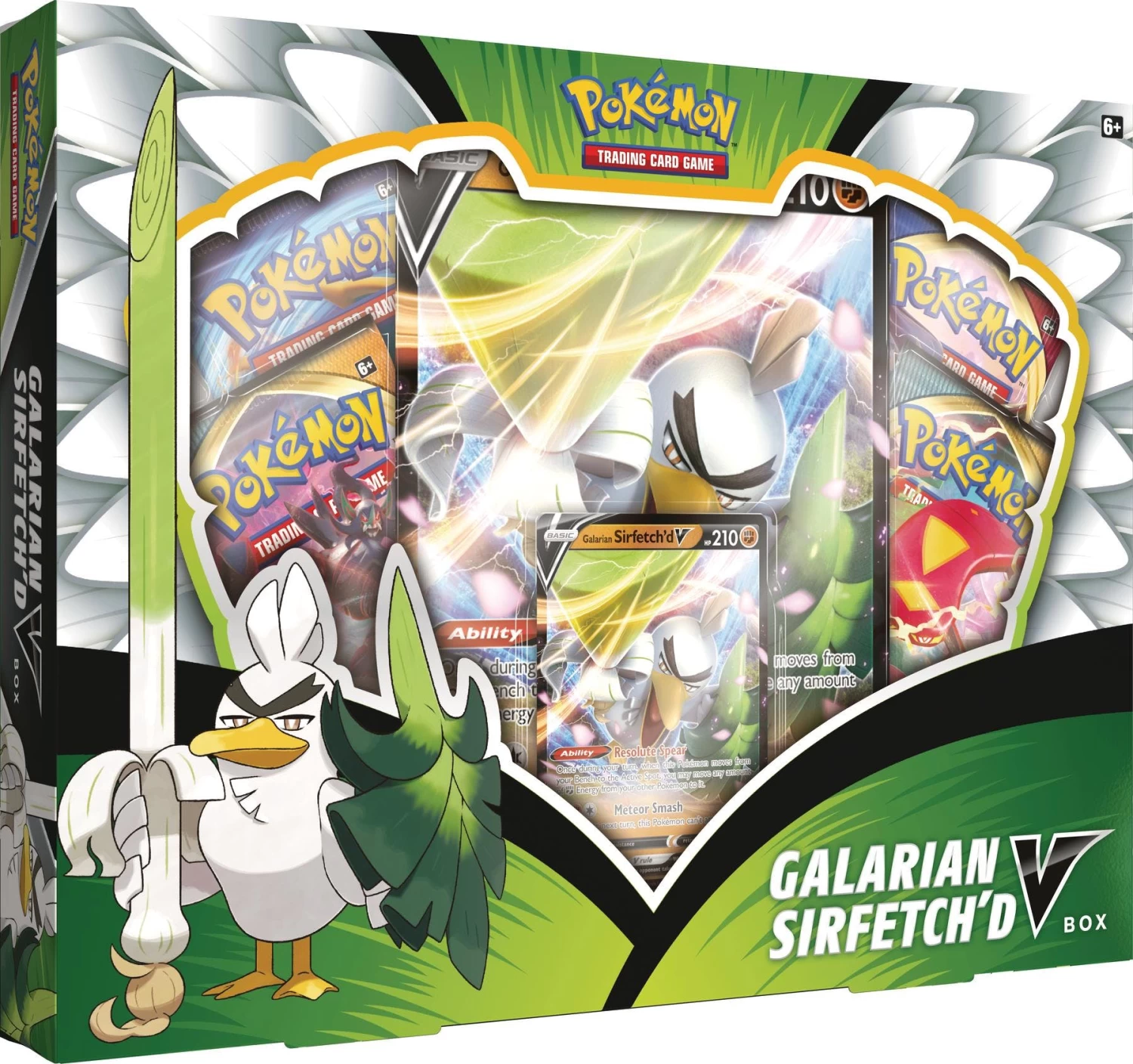 Pokemon Galarian Sirfetch'd V Box 3 Pokemon Galarian Sirfetch'd V Box