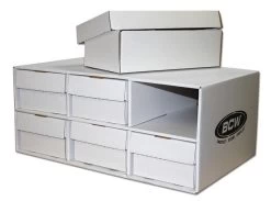 BCW Shoe Box House Cardboard Storage Box - 6 Spaces 5 BCW Shoe Box House Cardboard Storage Box - 6 Spaces -Card Sale Store house 6 shoe 1 b
