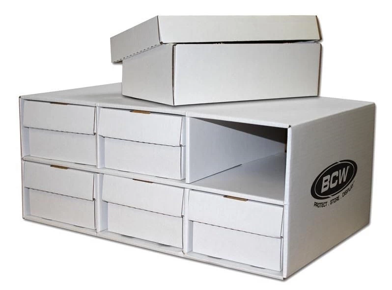 BCW Shoe Box House Cardboard Storage Box - 6 Spaces 4 BCW Shoe Box House Cardboard Storage Box - 6 Spaces - Image 2