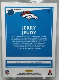 Jerry Jeudy - 2020 Panini Donruss Optic Football Rated Rookie Silver #157 -Card Sale Store image 67149057