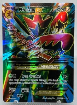 M Scizor EX- Pokemon Breakpoint Holo Ultra Rare Full Art #120/122