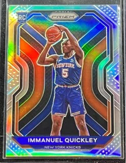 Immanuel Quickley - 2020-21 Panini Prizm Basketball SILVER RC #296