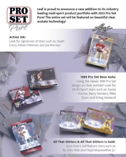 2023 Leaf Pro Set Pure Multisport Cards - Hobby Box -Card Sale Store l3