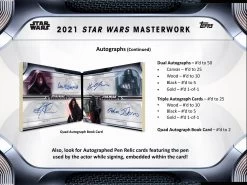 Topps Star Wars Masterwork (2021) - Hobby Box -Card Sale Store mw4