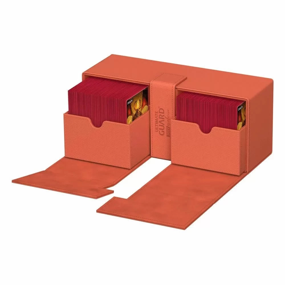 Ultimate Guard Twin Flip N Tray Deck Case 266+ Xenoskin Dark Orange 3 Ultimate Guard Twin Flip N Tray Deck Case 266+ Xenoskin Dark Orange