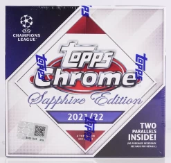 2021-22 Topps Chrome Sapphire UEFA Champion's League UCL Soccer - Hobby Box