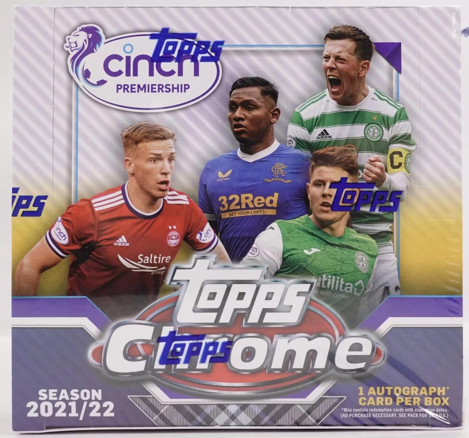 2021-22 Topps Chrome Scottish Premier League Soccer Cards - Hobby Box 3 2021-22 Topps Chrome Scottish Premier League Soccer Cards - Hobby Box