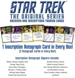 Rittenhouse Star Trek The Original Series Archives And Inscriptions (2020) - Hobby Box -Card Sale Store star trek tos 2020