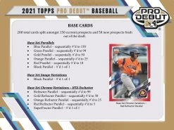 2021 Topps Pro Debut MLB Baseball Cards - Jumbo Hobby Box 11 2021 Topps Pro Debut MLB Baseball Cards - Jumbo Hobby Box -Card Sale Store topps pro debut ss final hta 2