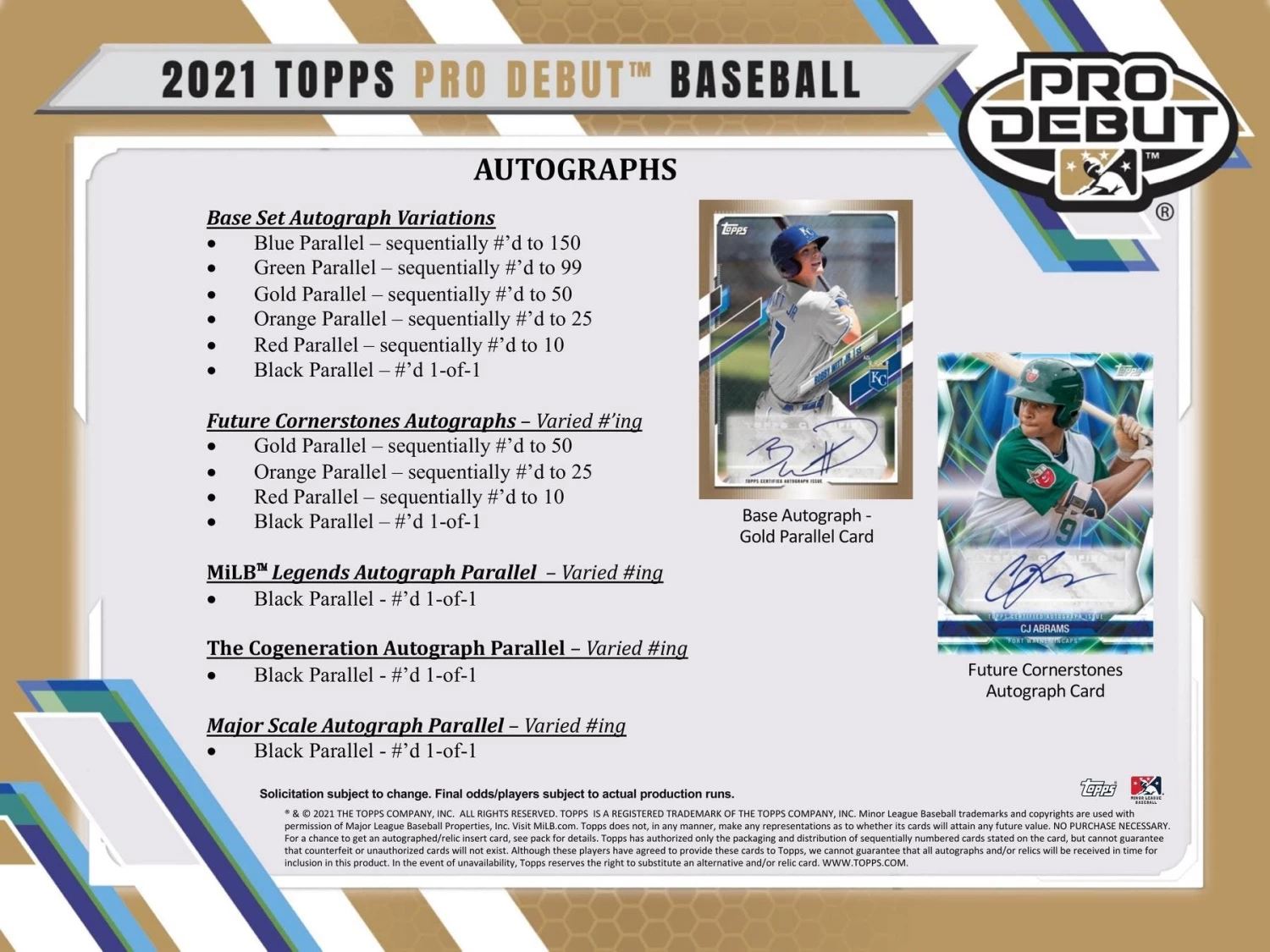 2021 Topps Pro Debut MLB Baseball Cards - Jumbo Hobby Box 8 2021 Topps Pro Debut MLB Baseball Cards - Jumbo Hobby Box - Image 6