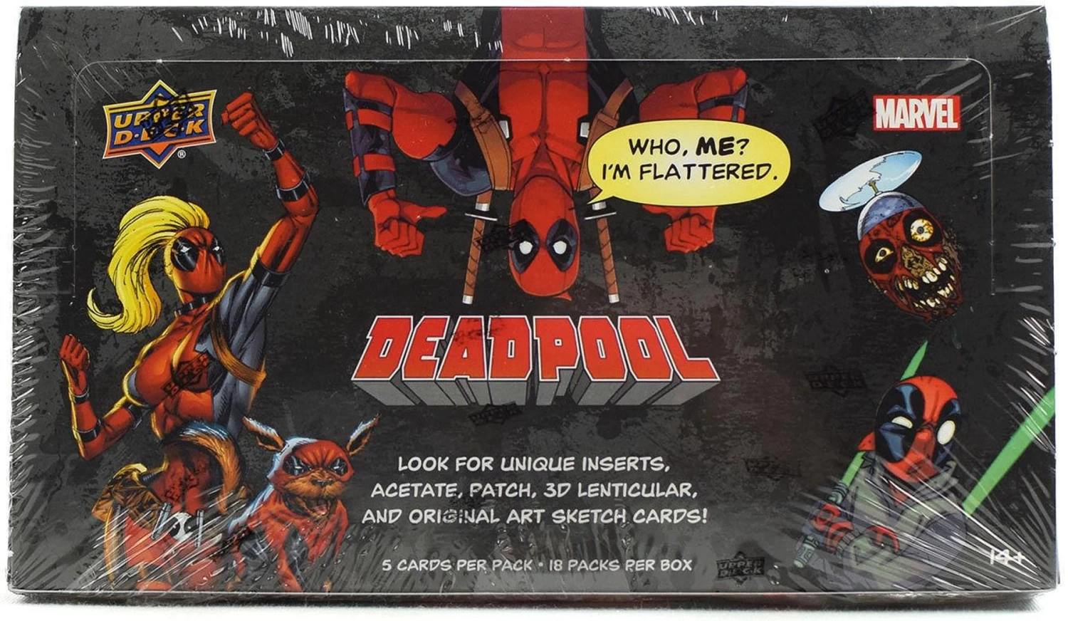 Upper Deck Marvel Deadpool Trading Cards (2018) - Hobby Box 3 Upper Deck Marvel Deadpool Trading Cards (2018) - Hobby Box