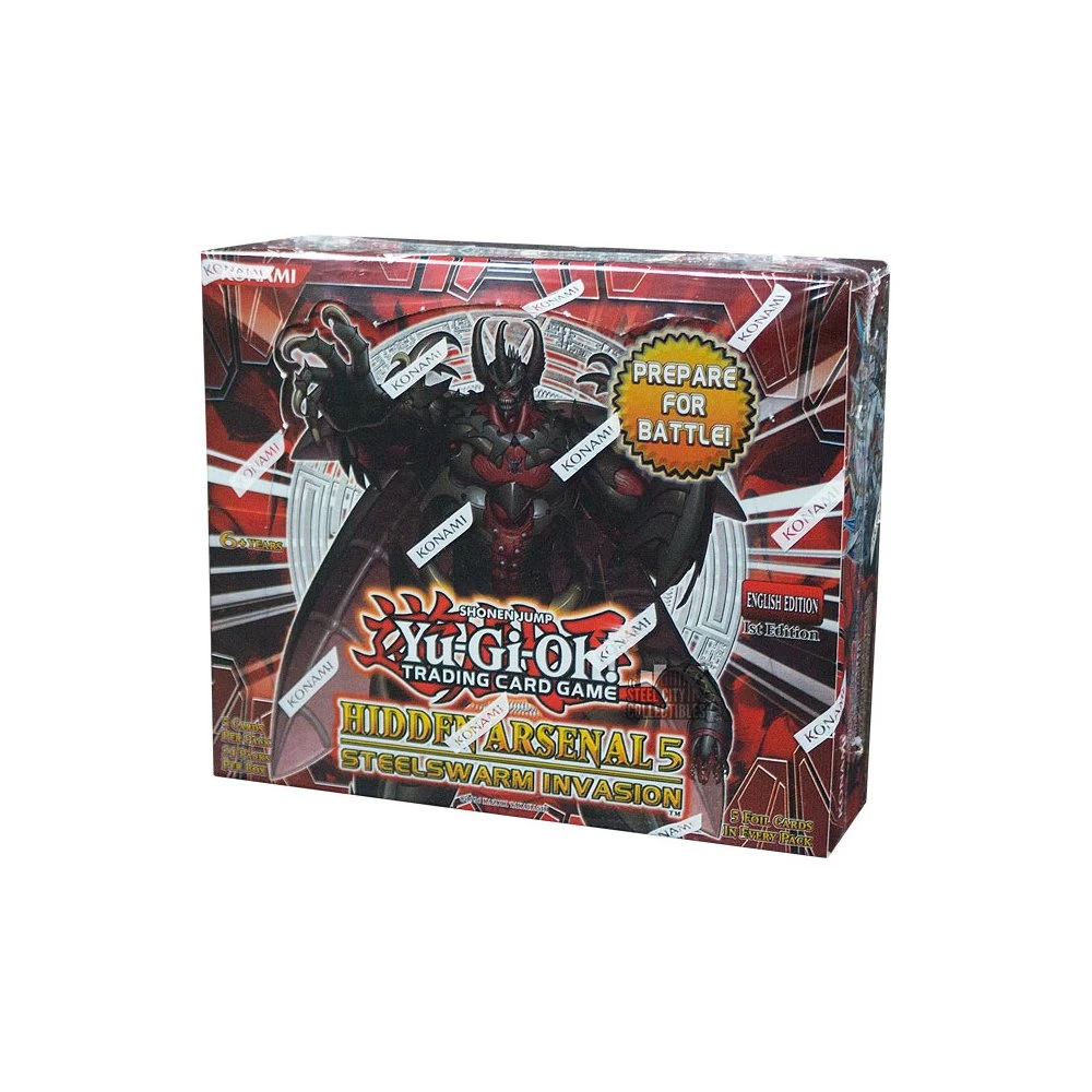 Yu-Gi-Oh Hidden Arsenal 5: Steelswarm Invasion 1st Edition Booster Pack Box (24ct) 3 Yu-Gi-Oh Hidden Arsenal 5: Steelswarm Invasion 1st Edition Booster Pack Box (24ct)
